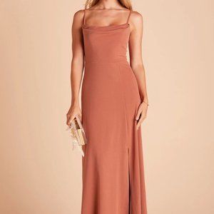 NWT Birdy Grey Ash Crepe Dress - Terracotta, XS